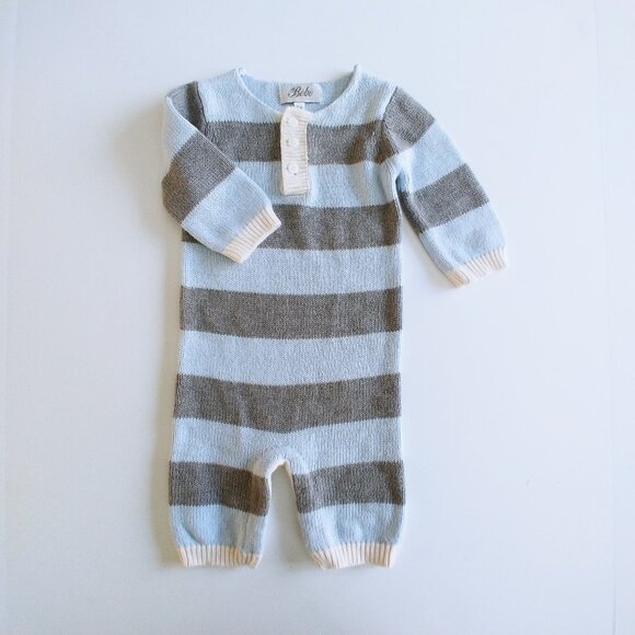 Bebe Soft Knit Striped Jumpsuit size 6 Months - Picture 9 of 13